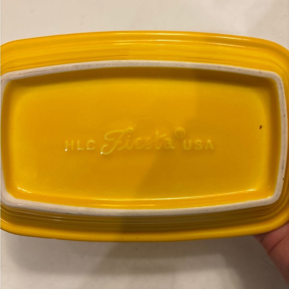 Fiesta ware Butter Dish XL in Sunflower - Picture 11 of 11